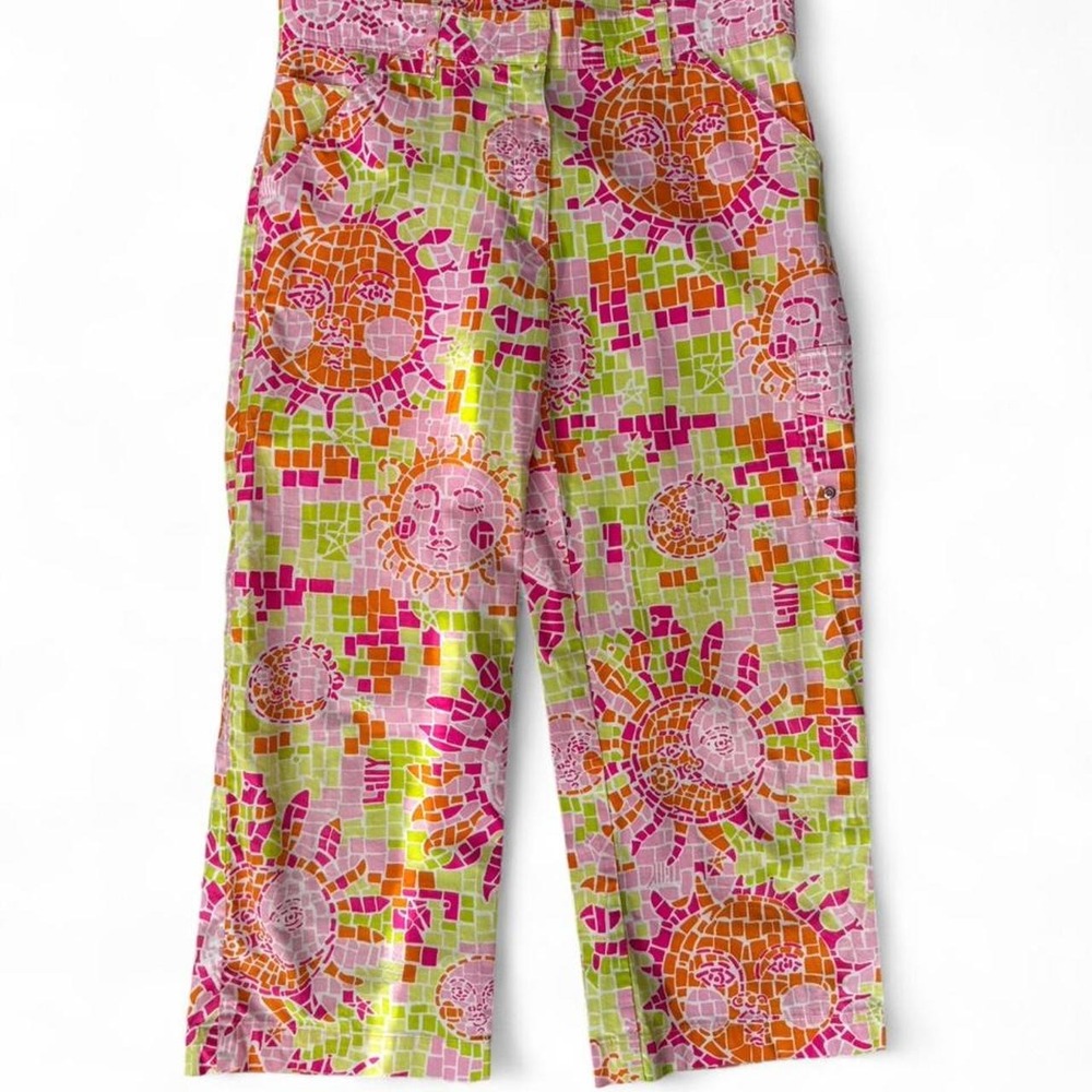 Lilly Pulitzer multicoloured mosaic print colorful capri pants